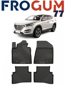 Hyundai Tucson Din 07.2015 - 09.2020, Suv , Set Covorase Auto Tip Tavita Premium 3D, din cauciuc accesorii pentru autoturismul tau - masina v168301