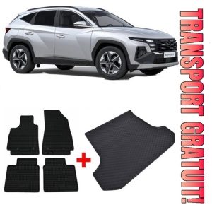 Hyundai Tucson Hybrid din 12.2020 - Prezent Suv *1 , Set Covorase + tavita portbagaj auto