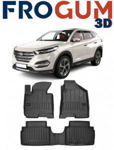 Hyundai Tucson II, Din 2009 - 2015 , Set Covorase Auto Tip Tavita Premium 3D, din cauciuc accesorii pentru autoturismul tau - masina v169557