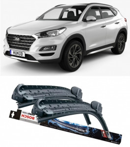 Hyundai Tucson Set 2 stergatoare parbriz Bosch Bosch Aerotwin compatibile cu Hyundai Tucson 2015-2020 (65 cm / 40 cm) accesorii pentru autoturismul tau - masina v130385