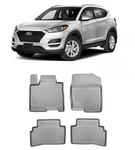 Hyundai Tucson, Suv, Din 12.2020 - Prezent , Set Covorase Auto Tip Tavita Premium 3D, din cauciuc accesorii pentru autoturismul tau - masina v170428