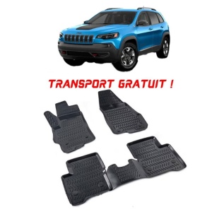 Jeep Cherokee (Kl) 2014-2019 Set 4 covorase auto din cauciuc tip tavita premium line 3D - Transport Gratuit! accesorii pentru autoturismul tau - masina v48956