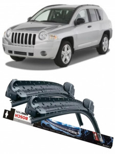 Jeep Compass Set 2 stergatoare parbriz Bosch Bosch Aerotwin compatibile cu Jeep Compass 2006 (55 cm / 50 cm) accesorii pentru autoturismul tau - masina v135385