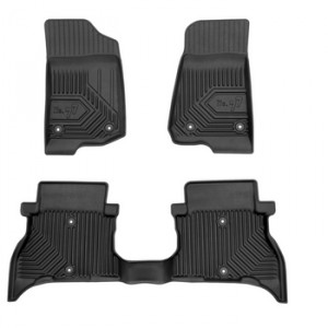 Jeep Wrangler Phev Din 2021 - Prezent, Suv , Set Covorase Auto Tip Tavita Premium 3D, din cauciuc accesorii pentru autoturismul tau - masina v161841