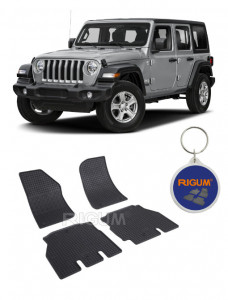 Jeep Wrangler, Suv, fabricat din 05.2018 - Prezent, 5 Usi, set covorase auto dedicate, din cauciuc 100% Premium accesorii pentru autoturismul tau - masina v159562