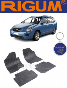 Kia Carens II, Van, fabricat din 11.2006 - 12.2012, set covorase auto dedicate, din cauciuc 100% Premium accesorii pentru autoturismul tau - masina v157659