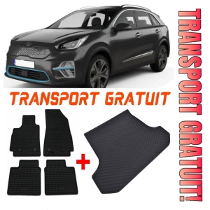 Kia e-Niro Set Covorase + tavita portbagaj auto Kia e-Niro fabricatie 11.2018 - prezent, caroserie suv, portbagaj inferior