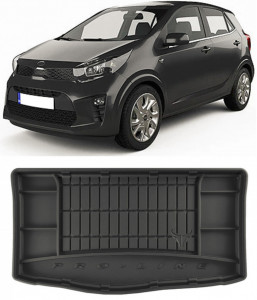 Kia Picanto III Hatchback din 04.2017 - Prezent, Tavita Pentru Portbagaj Lux Premium Dedicata, Portbagaj Inferior *3 accesorii pentru autoturismul tau - masina v184666