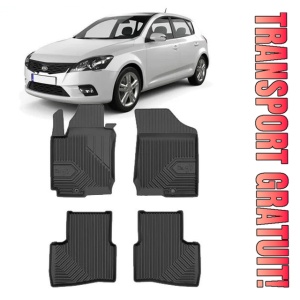 Kia Pro Ceed Din 2007 - 04.2012, Hatchback , Set Covorase Auto Tip Tavita Premium 3D, din cauciuc