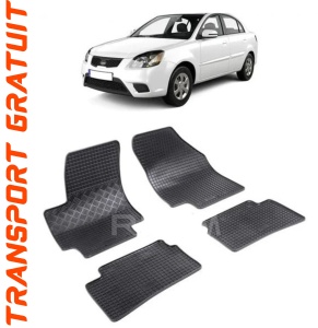 Kia Rio II, Hatchback, fabricat din 2005 - 2011, set covorase auto dedicate, din cauciuc 100% Premium accesorii pentru autoturismul tau - masina v157902
