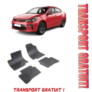Kia Rio III, Hatchback, fabricat din 08.2011 - 01.2017, set covorase auto dedicate, din cauciuc 100% Premium - Transport Gratuit