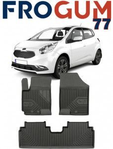Kia Venga Din 2009 - 2019, Hatchback , Set Covorase Auto Tip Tavita Premium 3D, din cauciuc accesorii pentru autoturismul tau - masina v167995