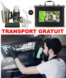 Kit Set Restaurare Faruri Cu Polimer Lichid Jbm -600 ml Substanta Polimer si Trusa Diplomat compatibila cu toate tipurile de far din gama Skoda accesorii pentru autoturismul tau - masina v105842