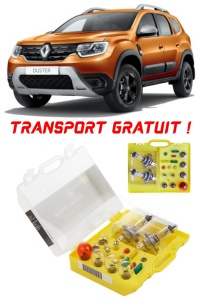 Kit trusa Set becuri H4 compatibila cu Dacia Duster din 2010 - 2017 , bec far, semnalizare , pozitie, iluminare numar, frana, plafoniera, stop frana
