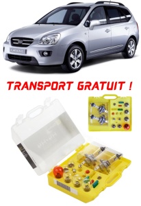 Kit trusa Set becuri H4 compatibila cu Kia Carens din 2006 - 2013 , bec far, semnalizare , pozitie, iluminare numar, frana, plafoniera, stop frana