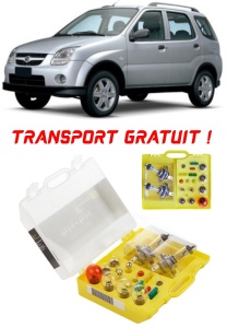 Kit trusa Set becuri H4 compatibila cu Suzuki Ignis I din 2000 - 2008 , bec far, semnalizare , pozitie, iluminare numar, frana, plafoniera, stop frana