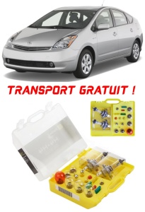 Kit trusa Set becuri H4 compatibila cu Toyota Prius III din 2009 - 2015 , bec far, semnalizare , pozitie, iluminare numar, frana, plafoniera, stop frana