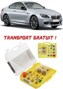 Kit trusa Set becuri H7 compatibila cu Bmw F12 din 2011 - 2018 , bec far, semnalizare , pozitie, iluminare numar, frana, plafoniera, stop frana
