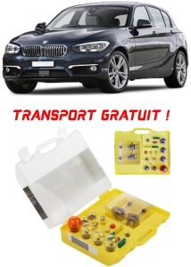 Kit trusa Set becuri H7 compatibila cu Bmw F20 din 2011 - 2019 , bec far, semnalizare , pozitie, iluminare numar, frana, plafoniera, stop frana