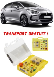 Kit trusa Set becuri H7 compatibila cu Citroën DS5 din 2011 - 2018 , bec far, semnalizare , pozitie, iluminare numar, frana, plafoniera, stop frana