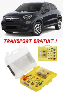 Kit trusa Set becuri H7 compatibila cu Fiat Tipo din 2015 - 2020 , bec far, semnalizare , pozitie, iluminare numar, frana, plafoniera, stop frana