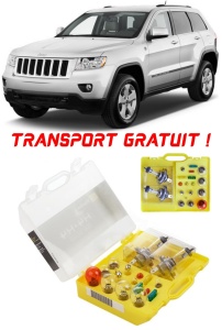 Kit trusa Set becuri H7 compatibila cu Jeep Grand Cherokee din 2011 - 2021 , bec far, semnalizare , pozitie, iluminare numar, frana, plafoniera, stop frana