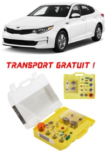 Kit trusa Set becuri H7 compatibila cu Kia Optima din 2016 - 2020 , bec far, semnalizare , pozitie, iluminare numar, frana, plafoniera, stop frana