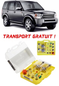 Kit trusa Set becuri H7 compatibila cu Land Rover Discovery 3 din 2004 - 2009 , bec far, semnalizare , pozitie, iluminare numar, frana, plafoniera, stop frana