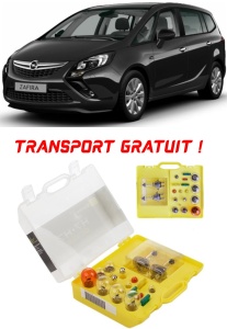 Kit trusa Set becuri H7 compatibila cu Opel Zafira din 2011 - 2019 , bec far, semnalizare , pozitie, iluminare numar, frana, plafoniera, stop frana