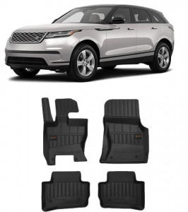 Land Rover Range Rover Velar, Suv, Din 09.2017 - Prezent, L560 , Set Covorase Auto Tip Tavita Premium 3D, din cauciuc accesorii pentru autoturismul tau - masina v173916