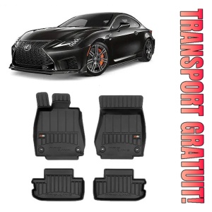 Lexus Rc200, Sedan, Din 2014 - Prezent , Set Covorase Auto Tip Tavita Premium 3D, din cauciuc