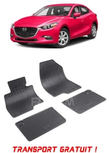 Mazda 3 II, Sedan, fabricat din 05.2009 - 2013, set covorase auto dedicate, din cauciuc 100% Premium - Transport Gratuit accesorii pentru autoturismul tau - masina v39029