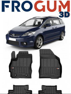 Mazda 5 I Din 2005 - 09.2010, Van Set Covorase Auto Tip Tavita Premium 3D, din cauciuc accesorii pentru autoturismul tau - masina v161619