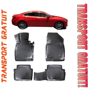 Mazda 6 III 2012-2016 Set 4 covorase auto din cauciuc tip tavita premium line 3D