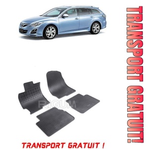 Mazda 6 III, Sedan, fabricat din 01.2013 - Prezent, set covorase auto dedicate, din cauciuc 100% Premium - Transport Gratuit