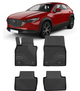 Mazda CX-30 Din 08.2019 - Prezent, Suv , Set Covorase Auto Tip Tavita Premium 3D, din cauciuc accesorii pentru autoturismul tau - masina v169066
