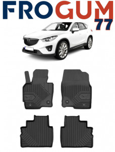 Mazda CX-5 I Din 02.2012 - 06.2017, Suv , Set Covorase Auto Tip Tavita Premium 3D, din cauciuc accesorii pentru autoturismul tau - masina v169183