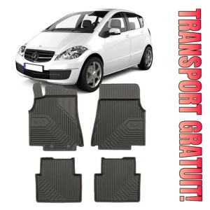 Mercedes A-Class W169 Din 09.2004 - 08.2012, Hatchback , Set Covorase Auto Tip Tavita Premium 3D, din cauciuc