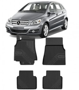 Mercedes B-Class W245 Din 06.2005 - 2011, Van , Set Covorase Auto Tip Tavita Premium 3D, din cauciuc accesorii pentru autoturismul tau - masina v166184