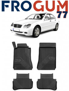 Mercedes C-Class W203 Din 2001 - 11.2007, Combi , Set Covorase Auto Tip Tavita Premium 3D, din cauciuc accesorii pentru autoturismul tau - masina v168398