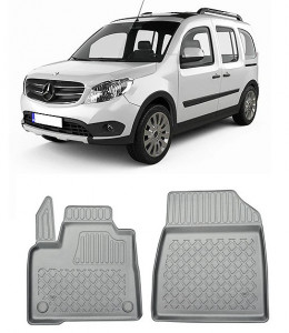 Mercedes Citan 2M Din 2022 - Prezent, Van , Set Covorase Auto Tip Tavita Premium 3D, din cauciuc accesorii pentru autoturismul tau - masina v164554