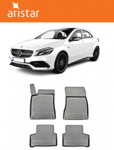 Mercedes Clasa A W177, Sedan, Din 09.2018 - Prezent , Set Covorase Auto Tip Tavita Premium 3D, din cauciuc accesorii pentru autoturismul tau - masina v169812