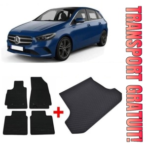 Mercedes clasa B W247 Van din 01.2019 - Prezent, Set Covorase + tavita portbagaj auto Portbagaj Superior *1