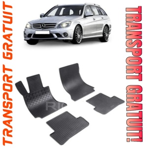 Mercedes Clasa C W204, Combi, fabricat din 12.2007 - 09.2014, set covorase auto dedicate, din cauciuc 100% Premium