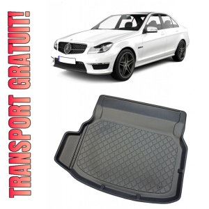 Mercedes clasa C W204 Sedan din 04.2007 - 02.2014, Tavita Pentru Portbagaj Lux Premium Dedicata, Bancheta Rabatabila (V1) *1