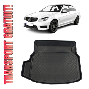 Mercedes clasa C W204 Sedan din 04.2007 - 02.2014, Tavita Pentru Portbagaj Lux Premium Dedicata, Bancheta Rabatabila (V1) *2