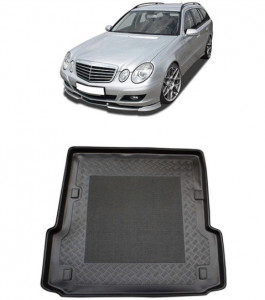 Mercedes clasa E W211 Combi din 2003 - 10.2009, Tavita Pentru Portbagaj Lux Premium Dedicata, Fara Navigatie *1 accesorii pentru autoturismul tau - masina v191642