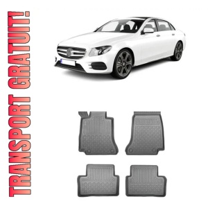 Mercedes Clasa E W213, Combi, Din 11.2016 - Prezent , Set Covorase Auto Tip Tavita Premium 3D, din cauciuc