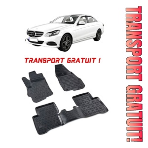 Mercedes E Class W211 III 2003-2009 Set 4 covorase auto din cauciuc tip tavita premium line 3D - Transport Gratuit!
