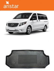 Mercedes Evito W447 Van din 11.2020 - Prezent, Tavita Pentru Portbagaj Lux Premium Dedicata, Base Long Ampatament Lung In Spatele Randului 3 *2 accesorii pentru autoturismul tau - masina v200474